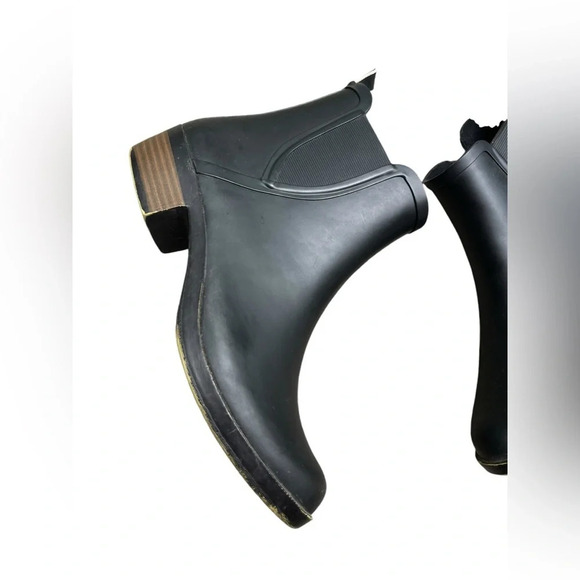 Lucky Brand Womens Bunita Black Rainboots Size 8 - Picture 6 of 10